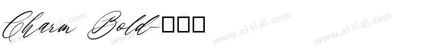 Charm Bold字体转换
